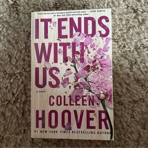 Novel with Pink Floral Cover